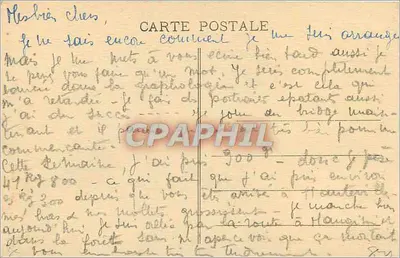 Lompnès — Lago sob o Castelo de Angeville — Edição P. Pérou — Verso
