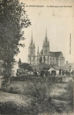 Pontmain - A Basílica (lado Sudeste) — Edição Guidocoq Massart, n°32