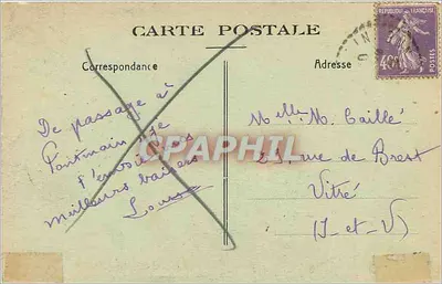 Pontmain - A Basílica (lado Sudeste) — Edição Guidocoq Massart, n°32 — Verso