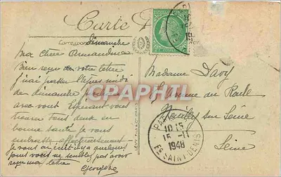 Bordeaux — Kolumna Girondyn i Quinconces — LL. SELECTA — Rewers