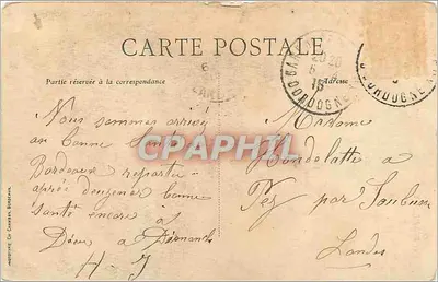 Bordeaux — Monument des Girondins — C.B. — Rewers
