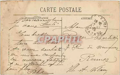 Bordeaux — Monumento dos Girondinos — Editor LL, n° 09 — Verso