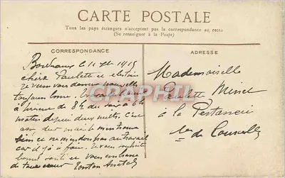 Bordeaux. Monumento dei Girondini — editore L.V.A.C. — Verso