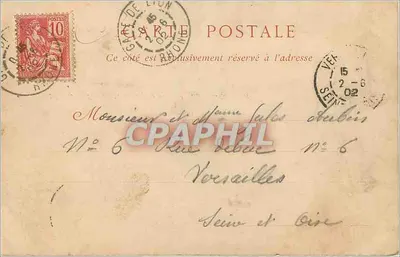 LYON — Vue sur la Saône prise du Pont Tilsitt — Papeterie Durand, n°37 — Verso