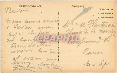 Wnętrze klasztoru w Nevers — Grobowiec Bernadetty — wydawca I.L. nr 102 — Rewers