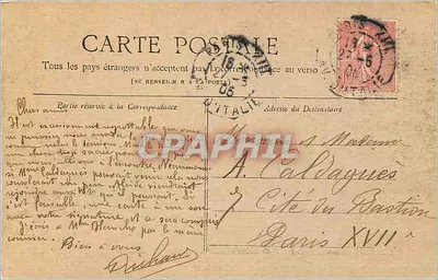 Paryż — Plac i Muzeum Cluny — Kolekcja Petit Journal — Rewers