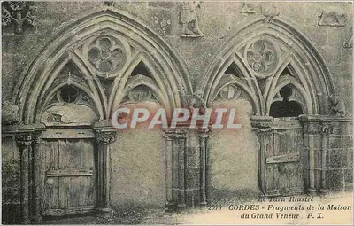Cordes - Fragmentos da Casa do Grande Veneur — Le Tarn Illustré, n° 2079