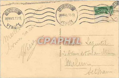 Les Sables-d'Olonne - El Remblai — Edición de Noëlla Galeries, n° 152 — Reverso