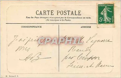 Fontanna cudowna — Lourdes — Wydawnictwo F. V. nr 18 — Rewers