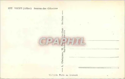 Vichy (Allier) — Fonte dos Célestins — L. Chataigneau — Verso