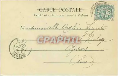 La Bourboule — O Rocher e o Quai — B.F. Darbo — Verso