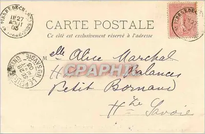 La Grande-Charfreuse — Ogólny widok klasztoru — Papeterie des Alpes Eug. Robert, Grenoble — Rewers