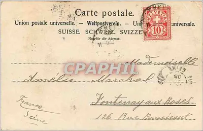Geneva — Quai du Léman — publisher M. Stekampf, n° 107 — Back