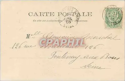 Joigny — Torre Saint-Thibault — J. D., editor em Sens — Verso
