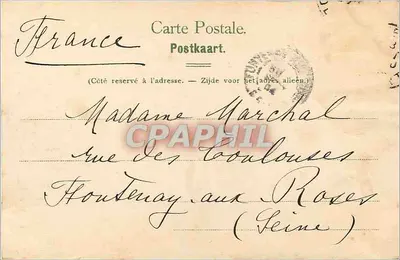 Wjazd do katedry — Rennes — wydawca J. de Rosny — Rewers