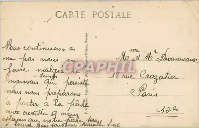 LA BAULE-sur-MER (Loire-Inf.) - Vista Geral da Praia, tirada do Leste - Imp. Léon Léon, Nantes — Verso