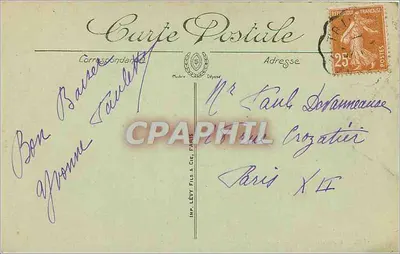 Compiègne — Kąt lasu — LL. — n°185 — Rewers