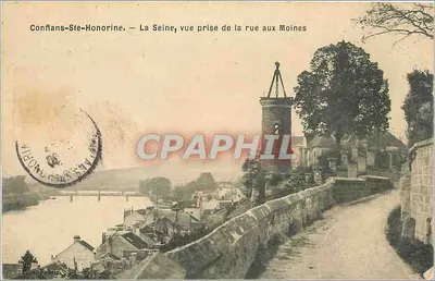 Conflans-Sainte-Honorine — A Seine, vista tirada da rue aux Moines