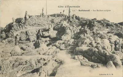 Côte d'Émeraude - Rothéneuf - Os Rochos Esculpidos — Coleção H. L. M.