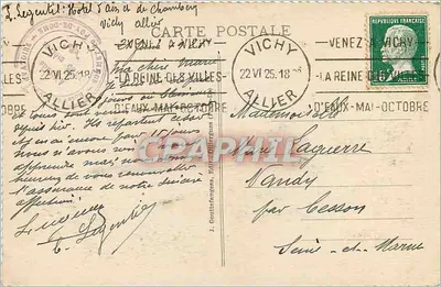 LE PUY DE DOME - La Carretera del Col de Ceyssat a su entrada en el bosque - n° 587 — Reverso