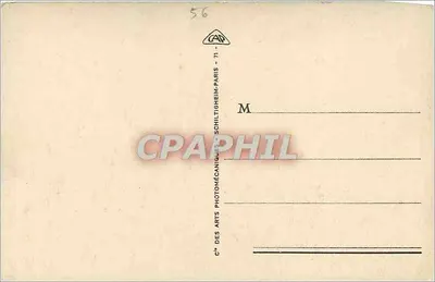 VANNES - O Hotel de Ville — editor CAP - n° 56 — Verso