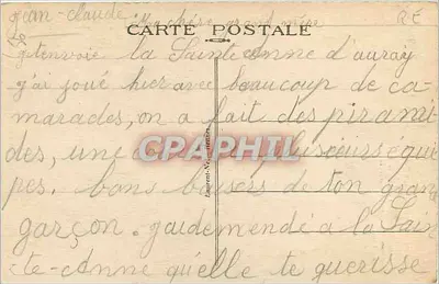 Sainte-Anne-d'Auray — La Basilica — editore anonimo, n° 2087 — Verso