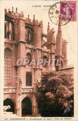 NARBONNE — Catedral de São Justo — Vista do Claustro — L'Aude Illustrée, n°24