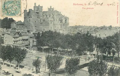 Narbonne, 6 de Março de 1906 — Vista geral — L. Jansou, editor, Narbonne