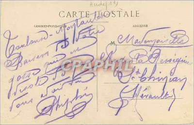 Miasto Carcassonne — Wieże Moulin i St-Nazaire — Teatr Starożytny — E. Roudière, Wydawca — Rewers