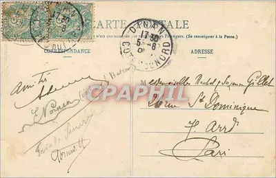 O Túmulo de Châteaubriand em Saint-Malo — n° 1002 — Verso