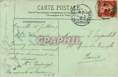 La Grave — Grande Hotel de la Meije — LL. — LE DAUPHINE — n°728 — Verso