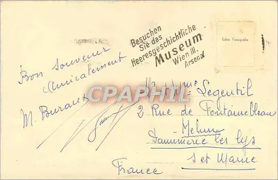 Viena, Stephansdom — vista da catedral com placas comerciais — editor Kopper, n° 132 — Verso