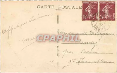 La Comelle-sous-Beuvray (S.-et-L.) — Vierge de la Garde — Edit. Légoutte n°7 — Verso