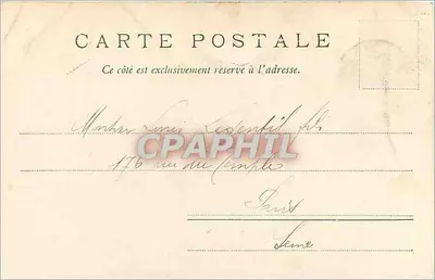 Hôtel Montanvert (1913 m) e as Aiguilles do Dru (3815 m) — Édition Photoglob Co. Zürich, n° 2724 — Verso