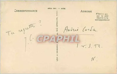 Floresta de Fontainebleau — A Cruz do Calvário — Editor Elion, n° 374 — Verso