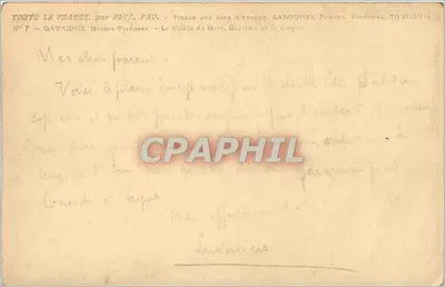 Gavarnie - Wysokie Pireneje — Dolina Gave, Gèverne i Carpon — wydawnictwo Labouche, Toulouse — Rewers
