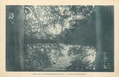 Arredores de MORZINE (Alta Saboia) — O Lago de Montriond — editor L. Fauraz, número de série não visível