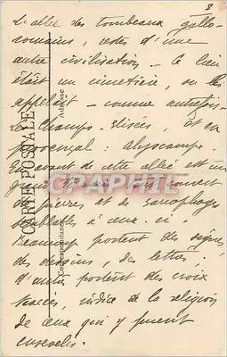 Arles — Os Alyscamps — A Avenida dos Túmulos — LL — Verso