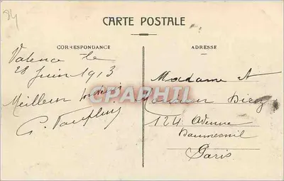 Avignon — Główne wejście Pałacu Papieskiego — Kolekcja Tourist, nr 99 — Rewers