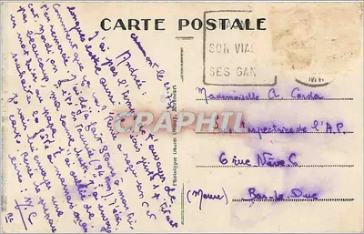 Chaumont - Velho Castelo dos Condes da Champagne (século IX) - D.D. — Verso