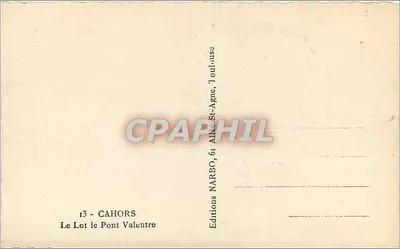 Cahors — Lot i most Valentre — Wydawnictwo Narbo — Rewers