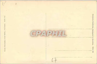 Strasburg — Cigony w gnieździe na kominie — R. Absaciano, Strasburg — Rewers