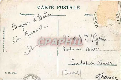 Ponte San Luigi — Fronteira Italiana — Grimaldi, Ventimiglia, n°385 — Verso
