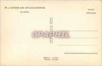 Het biniou — AUTOUR DES LITS CLOSBRETONS — Editions Gaby, Nantes — Achterkant