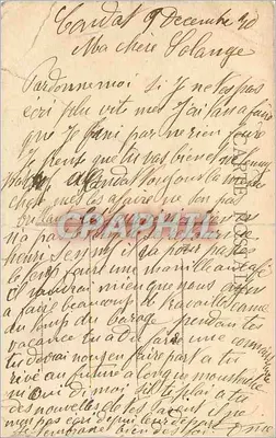 Bilhete postal antigo O Cantal Pittoresque O Pont à l'Entrée de Condat en Feniers — Verso