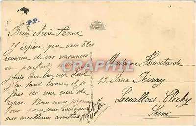 Deauville - A Praia das Flores - Os Parterres Floridos e o Casino — Verso