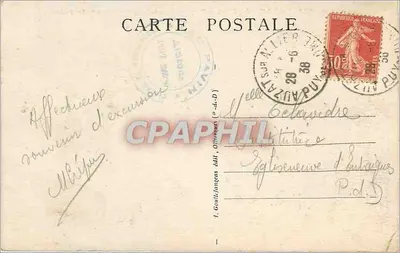 Jezioro Pavin i Puy de Montchal, wulkan kwartarny — g. d’o. - 125 — Rewers