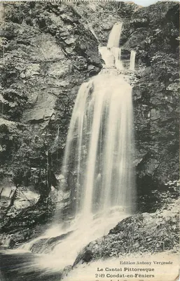 O Cantal Pittoresco — Cachoeira de Condat-en-Féniers — Edição Antony Vergeade n°249
