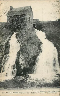 O Cantal pitoresco - Salers - Cascata de Rochemonteix — Pierre Malroux, lib. edit., Aurillac