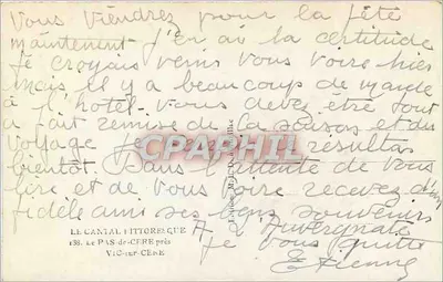 गॉर्ज - पैस डी केर - छापकर्ता ले कैंतल पिटोरेक, संख्या 198 — पीछे